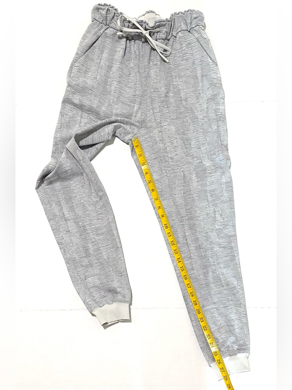 Lululemon Womens 4 Linear Tempo Silver Stretch High Rise Joggers Activewear - Picture 11 of 14